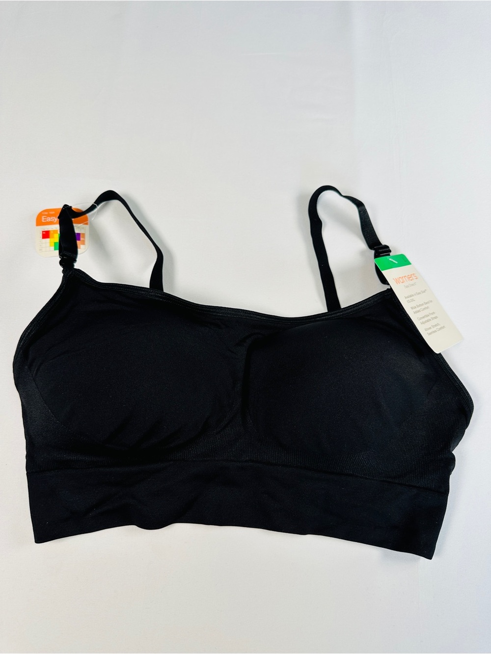 Warner’s Easy Does It Wireless Full-Coverage Bra Black Size L